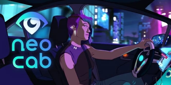 《未来出租车/霓虹的士》中文版 是一款具备奇异画风的冒险类游戏