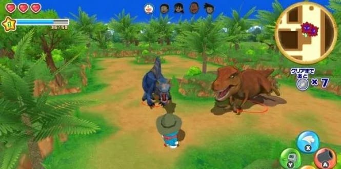 《哆啦A梦：大雄的新恐龙》日文版 是一款包含卡牌元素的动作冒险游戏