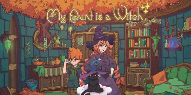 《我的阿姨是个女巫》英文版：是一款充满了魔法世界的冒险和任务的视觉小说游戏