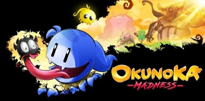《疯狂的OkunoKA》中文版 是一款卡通风格横版跳跃类动作冒险游戏