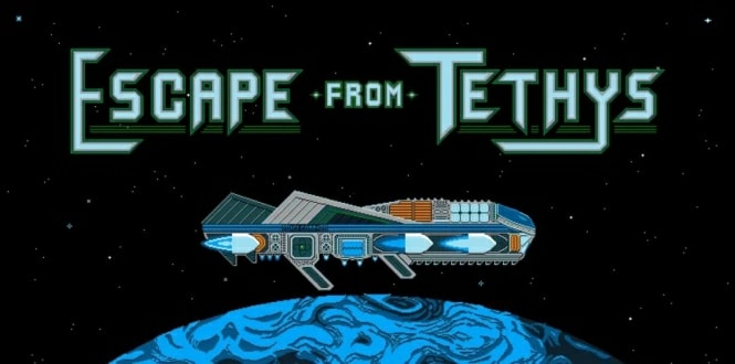 《逃离特提斯》英文版 是一款有些类似《洛克人》的平台动作冒险游戏