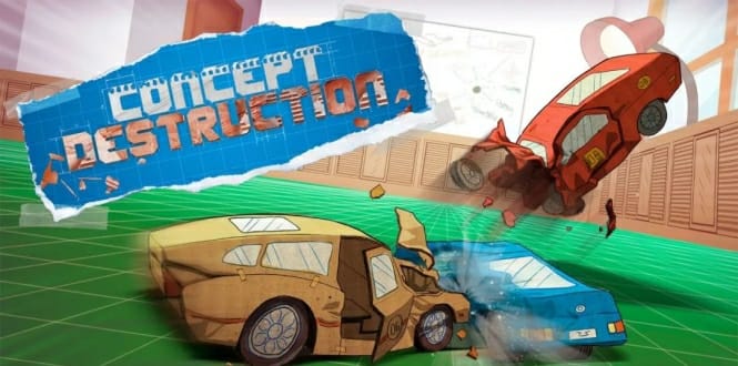 《碰撞赛车》英文版 是一款驾驶微型纸板车，并且和其他纸板车碰撞在一起摧毁他们获得积分的游戏！