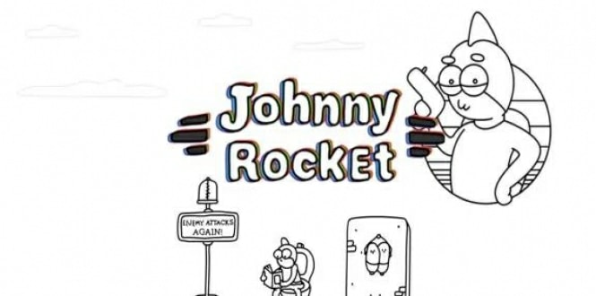 《火箭强尼》中文版 是一款趣味的黑白线条简约画风的休闲闯关游戏